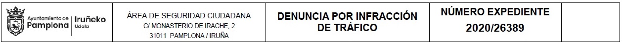 Notificación de denuncia